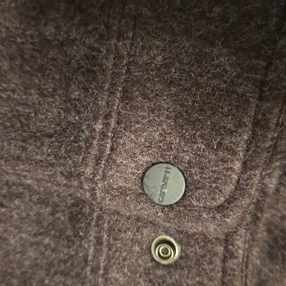 Carhartt Women's Loose Fit Brushed Fleece Shirt Jac - Picture 8 of 10